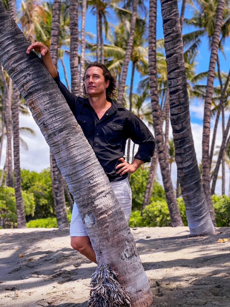Matthew McConaughey’s new book Greenlights includes many of his homespun life philosophies. Photograph: Devin Oktar Yalkin/The New York Times