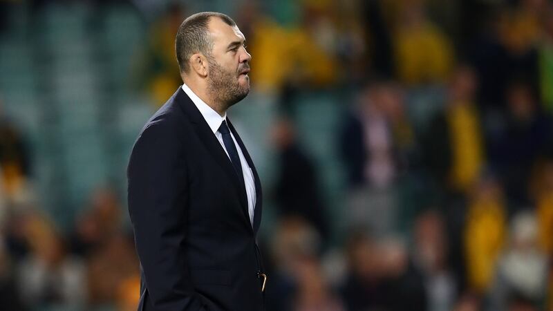 Michael Cheika saw his Australia side narrowly beaten by Ireland in Sydney. Photograph:  Cameron Spencer/Getty