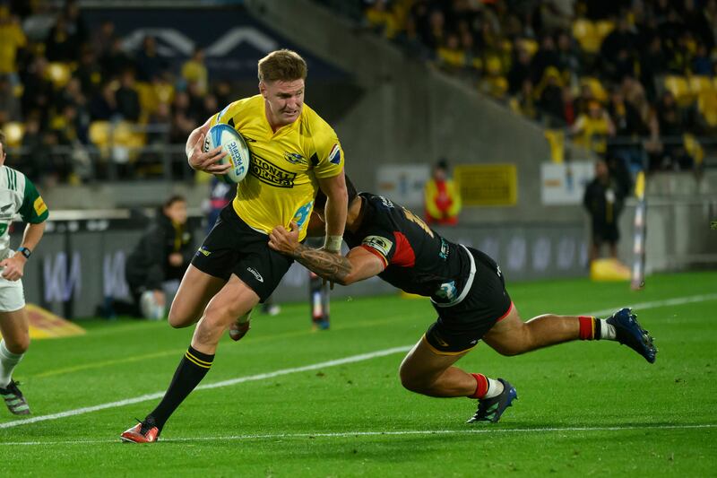 Jordie Barrett will join Leinster next season. Photograph: Elias Rodriguez/Photosport              