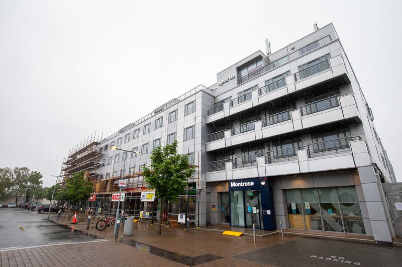 The Aparto student accommodation block at Montrose on the Stillorgan Road, opposite UCD, where the landlord has sought to impose 51-week leases on students. Photograph: Tom Honan
