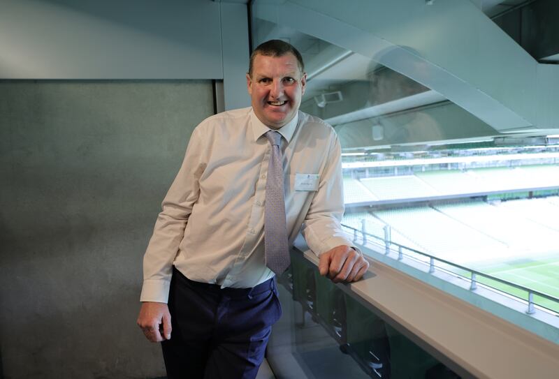 Brian Hayes at the Cost of Disability Strategic Focus Network Summit at the Aviva Stadium on Wednesday. Photograph: Bryan O’Brien