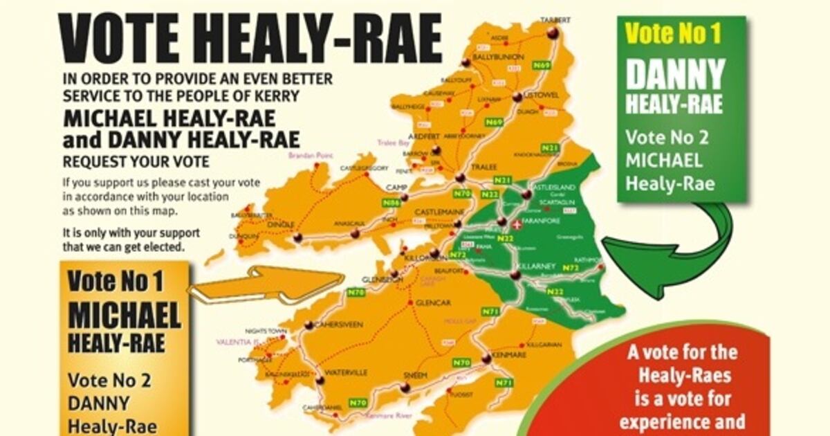 Healy Rae Map Healy-Rae brothers issue map carving up Kerry constituency – The Irish ...