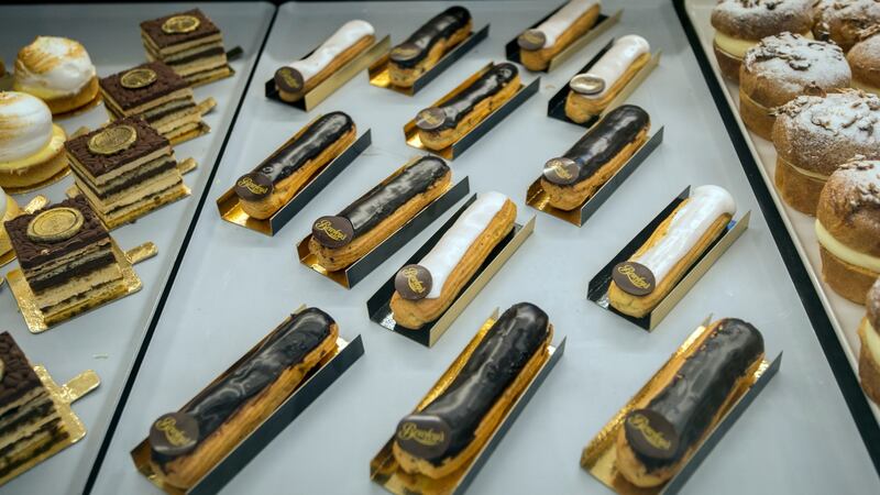 Along with old favourites such as the cherry bun, Executive chef Ludo Lantier has introduced French patisserie. Photograph: Brenda Fitzsimons