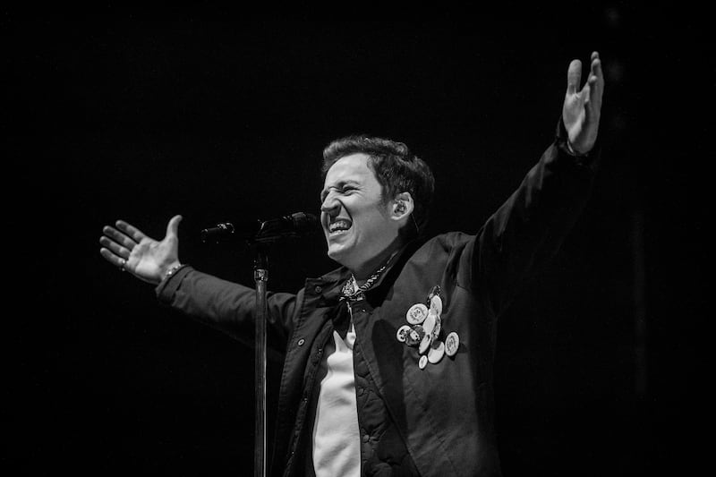 Ryan Hennessy from Picture This performing at the 3Arena, Dublin. Photograph: Tom Honan