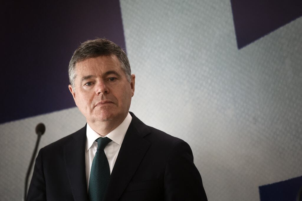 Minister for Finance Paschal Donohoe has said the level of investment by ISIF in the companies on the UN list of business entities with ties to the occupied territories is 'small compared to their market capitalisation'. Photograph: Dimitris Kapantais/AFP via Getty Images