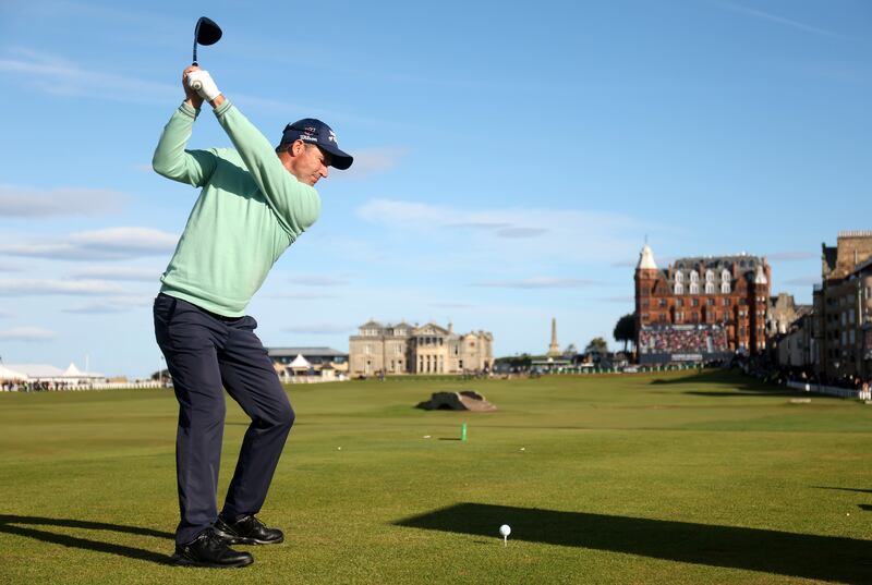Pádraig Harrington in action during the Alfred Dunhill Links Championship on the Old Course at St Andrews. Photograph:  Oisin Keniry/Getty Images