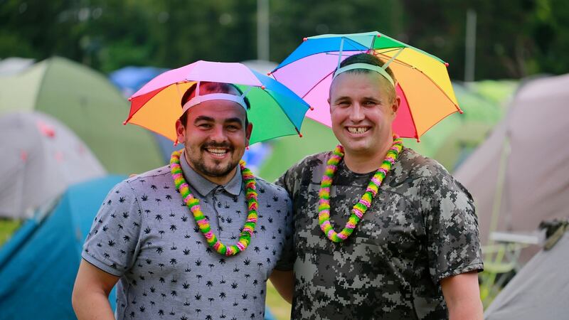 Lee Deegan and Paul Clarke from Ballymun at Kaleidoscope Festival, in Wicklow. Photograph: Nick Bradshaw