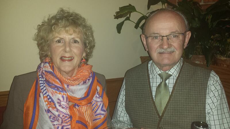 Mary  Kelleher and her husband James, who plays in an Irish band called Madd Paddy