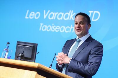 Taoiseach Leo Varadkar is trying not to give anything away. Photograph: Julien Behal 
