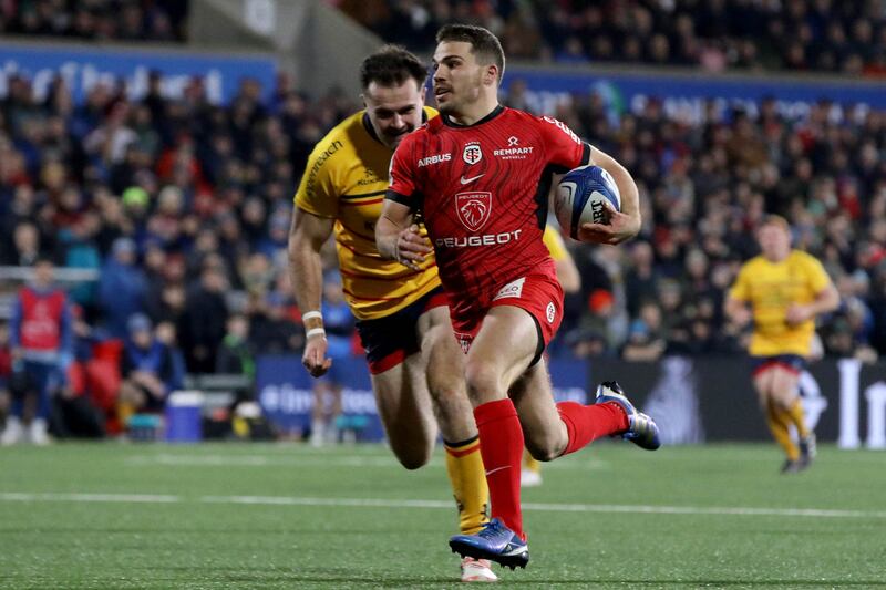 Toulouse and Antoine Dupont await Ulster in the opening pool game of the Champions Cup in France on Sunday. Photograph: Paul Faith/AFP via Getty Images