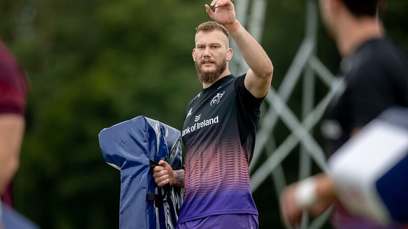 RG Snyman during Munster training at UL during the week. Photograph: Morgan Treacy/©Inpho