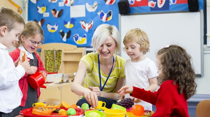 A play-based approach to learning, common in preschool, is likely to emerge in a revised primary curriculum. Photograph: iStock