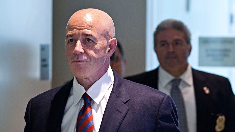 Former New York police commissioner Bernard Kerik arriving in court in the Bronx in October, 2012. Photograph: Andrew Burton/New York Times