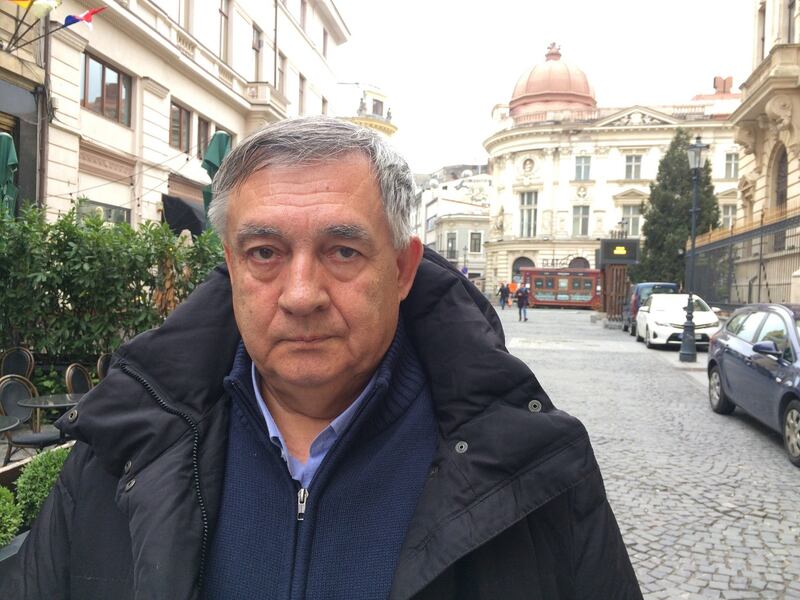 Dan Voinea was the military prosecutor at the trial of Romanian dictator Nicolae Ceausescu and wife Elena on Christmas Day 1989. They were executed by firing squad. Photograph: Daniel McLaughlin