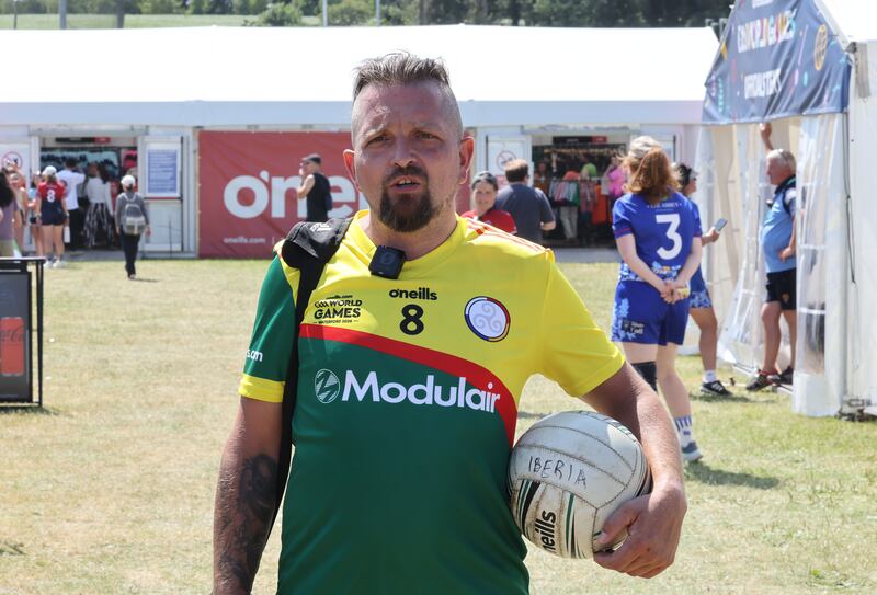 GAA World Games: Ricky Lee Ketteringham who plays for Iberia GAA. Photograph: Alan Betson