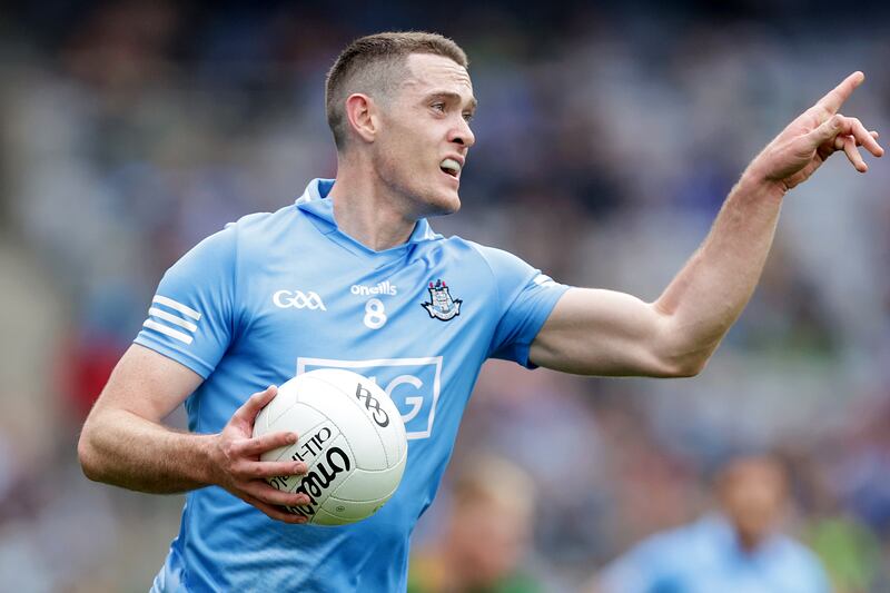 Dublin's Brian Fenton provides a dominant platform in the middle of the field. Photograph: Laszlo Geczo/Inpho