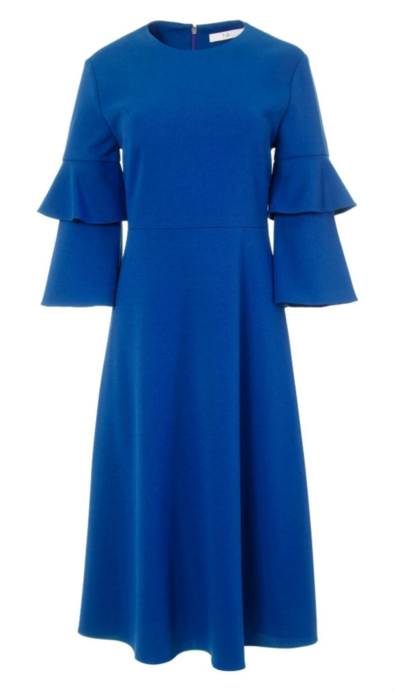 Bell sleeve crepe dress by Tibi, €375 from Brown Thomas
