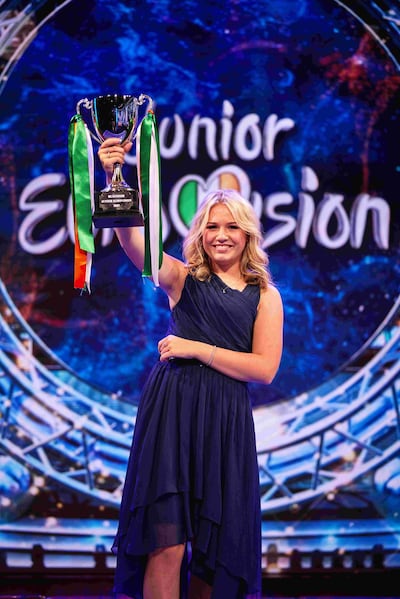 Lottie O'Driscoll Murray from Cork, Ireland's contestant in the Junior Eurovision. Photograph: Aleksandra Klimczak
