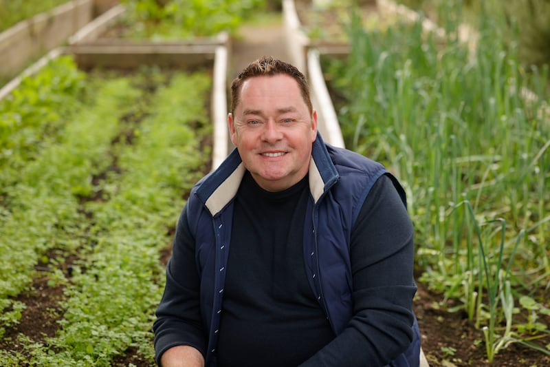 Neven Maguire in the garden at MacNean House, Blacklion, Co Cavan. Photograph: Alan Betson
