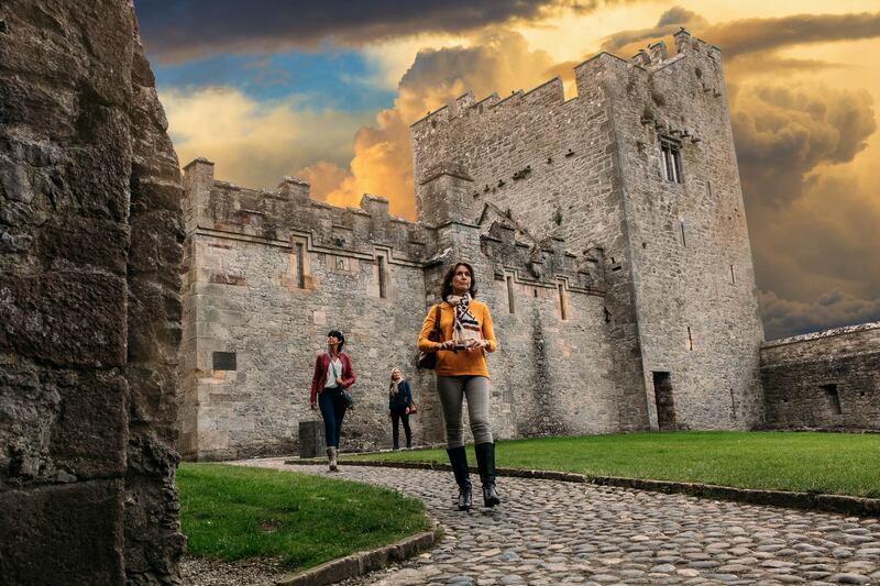 If you’re looking for a picnic spot and a stroll, the castle’s memorial garden is not to be missed with all its unusual sculptures. Photograph: Liam Murphy