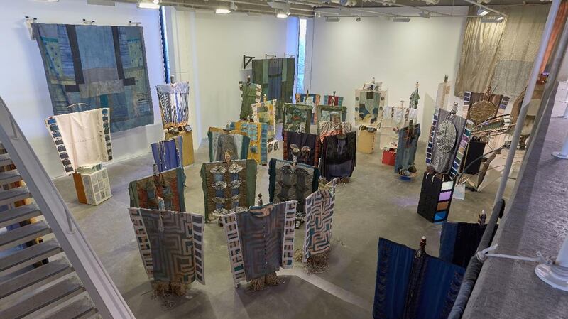 Installation view of Seasons End: More Than Suitcases by Tamara Henderson. Photograph: Denis Mortell