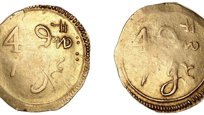 The extremely rare Irish Ormonde Money gold pistole to be auctioned in London