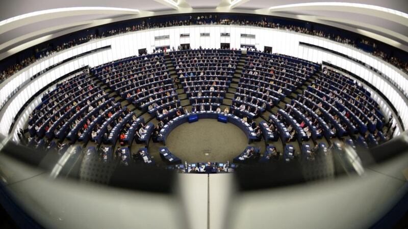 Martin Schulz, the newly elected president of the European Parliament, speaks to the MPs during a parliamentary session in Strasbourg. The European Parliament is meeting for the first plenary session after the European elections in May. Photograph: Epa/Patrick Seeger