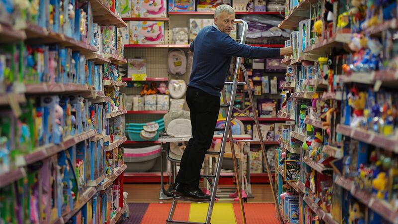 Daithí O’Connor, proprietor of World of Wonder, says   that unlike other non-essential purchases, ‘as the lockdown progresses parents will begin to panic and try get their toys anywhere they can’. Photograph:   Valerie O’Sullivan