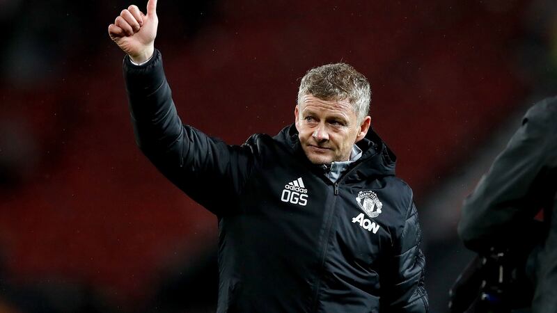Ole Gunnar Solskjaer saw his Manchester United side beat Partizan Belgrade 3-0 at Old Trafford. Photograph: Martin Rickett/PA
