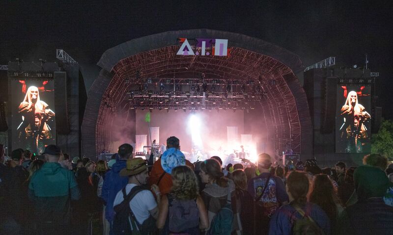 All Together Now: Jorja Smith on stage on Friday. Photograph: Gareth Chaney 

