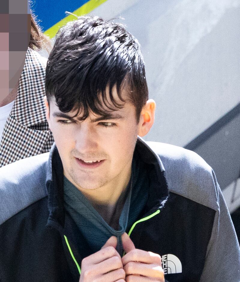 Connor Rafferty (19) of Castlegrange Close, Clondalkin, Dublin arriving at Blanchardstown Court House. Photograph: Collins Courts 