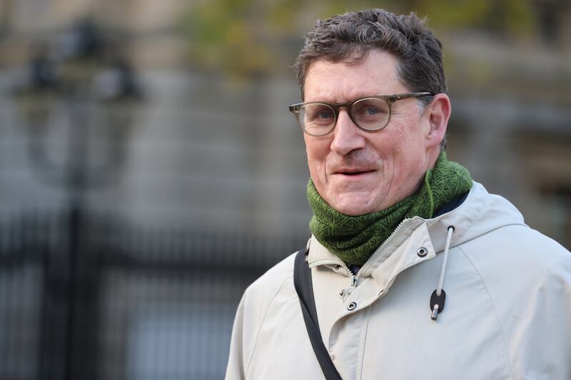 Green Party leader and Minister for Transport Eamon Ryan says capping the number of flights is not an option. Photograph: Dara Mac Dónaill








