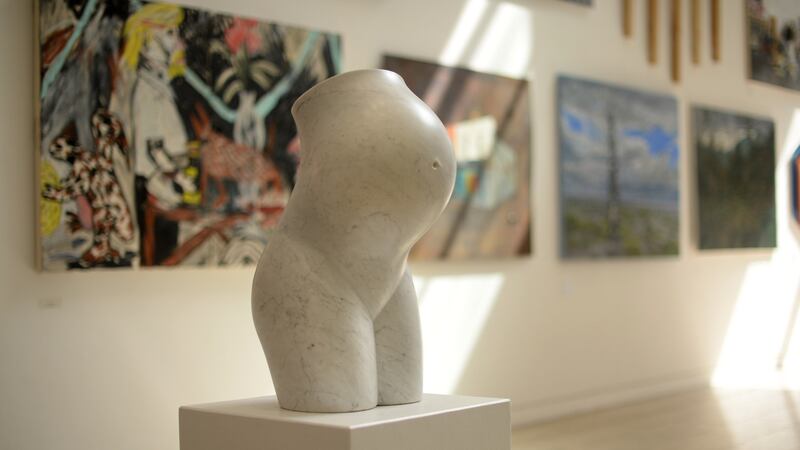 Venus of Holles Street, by Jason Ellis, on the shortlist for the 2018 RCSI Art Award, in association with The Irish Times and the RHA Annual Exhibition.  Photograph: Dara Mac Dónaill/The Irish Times