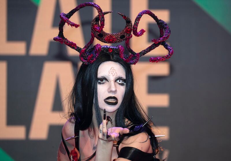 Bambie Thug, from Cork, is influenced by Black Sabbath, Lady Gaga and Dolly Parton. Photograph: Colin Keegans/Collins