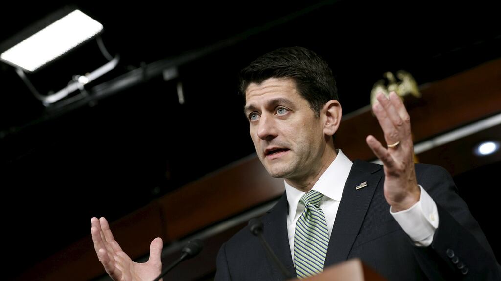 US house speaker Paul Ryan: US department of energy’s purchase was criticised by Mr Ryan. Photograph: Jonathan Ernst/Reuters