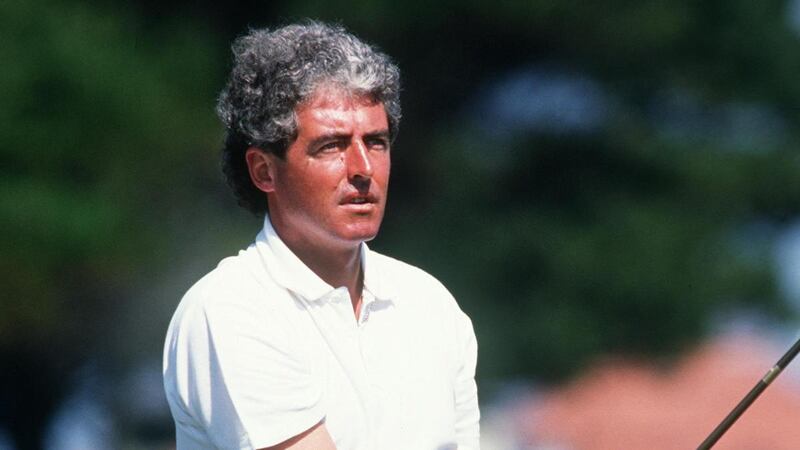 John O’Leary during his victory at the Irish Open in Portmarnock in 1982. Photograph: Billy Stickland/Inpho
