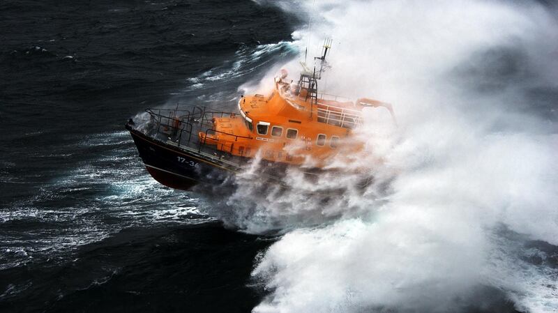 The RNLI said it is not clear how a man rescued off the Co Down coast had ended up in the water. File photograph: RNLI/Nigel Millard/PA Wire
