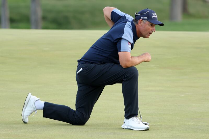 Padraig Harrington demonstrated his brilliant approach play during the second round of the US PGA. Photograph: Jamie Squire/Getty Images