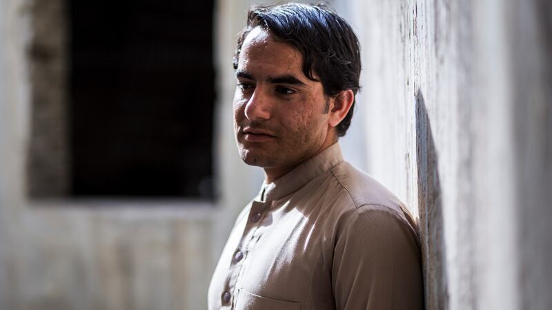 Waseel Pairoz, the younger brother of Abdul Ghafoor Pairoz, a prominent scholar who was killed by the Taliban, in Kabul, Afghanistan. Photograph:  Jim Huylebroek/New York Times