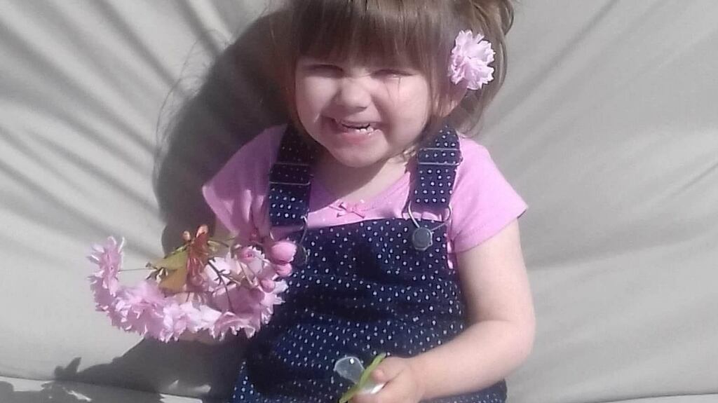 Undated handout photo issued by Norfolk Constabulary of Ava-May Littleboy (3) who died after she was thrown from a seaside inflatable trampoline on Sunday. Photograph: PA