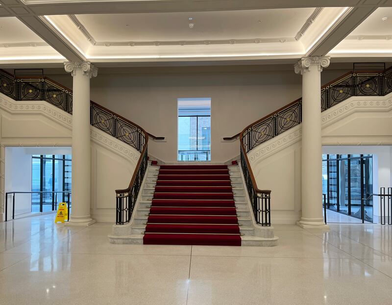 Inside the renovated Clerys building. Photograph: Bryan O’Brien