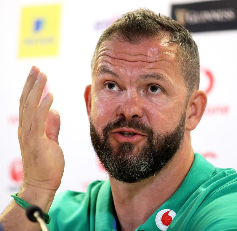 Andy Farrell: 'Winning matters, it matters massively to us, but winning well with a good performance matters even more.' Photograph: Laszlo Geczo/Inpho       