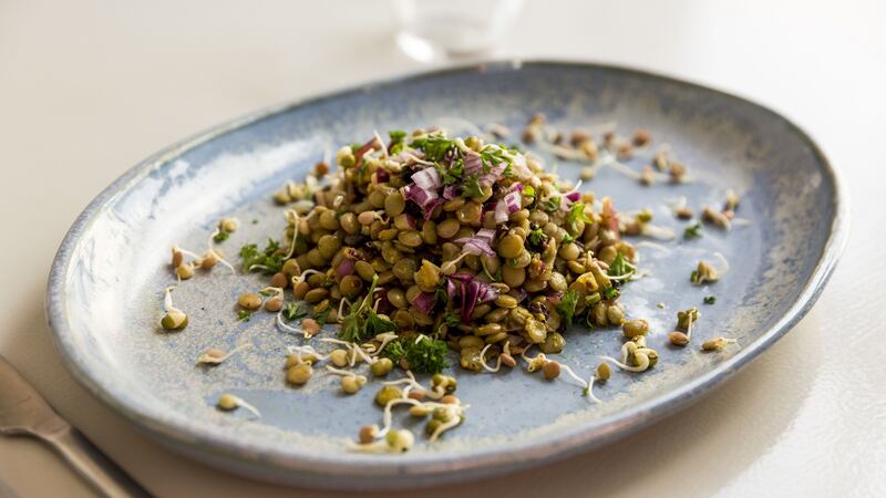 Lentil salad:   a great source of long-burning fuel. Photograph: Emma Jervis