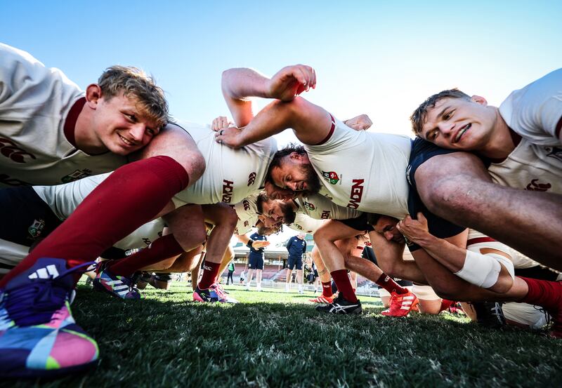Jac Morgan, Tadhg Furlong, Pierre Schoeman and Josh van der Flier. Photograph: Billy Stickland/Inpho