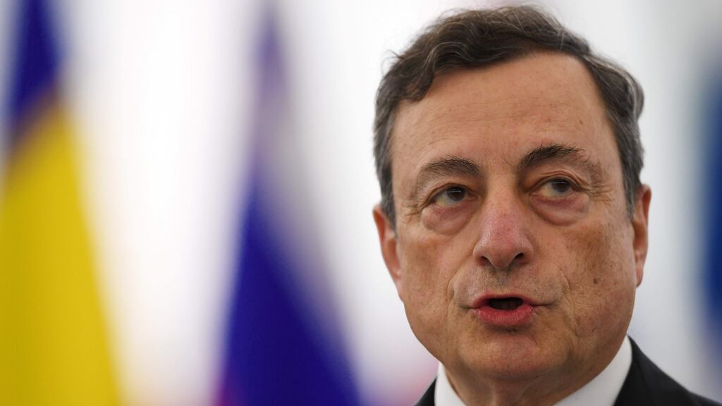 ECB president Mario Draghi has moved  to reassure investors that his organisation is committed to maintaining its loose monetary policy stance. Photograph: Frederick Florin/AFP/Getty Images
