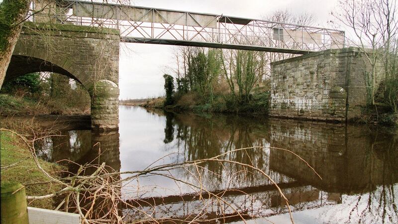 The Aghalane Bridge on the border between Fermanagh in Northern Ireland and Cavan in the Republic. It was the last border road to reopen, after it was blown up in the 1970s. It was replaced by the Senator George Mitchell Peace bridge in 1999. File photograph: Alan Betson