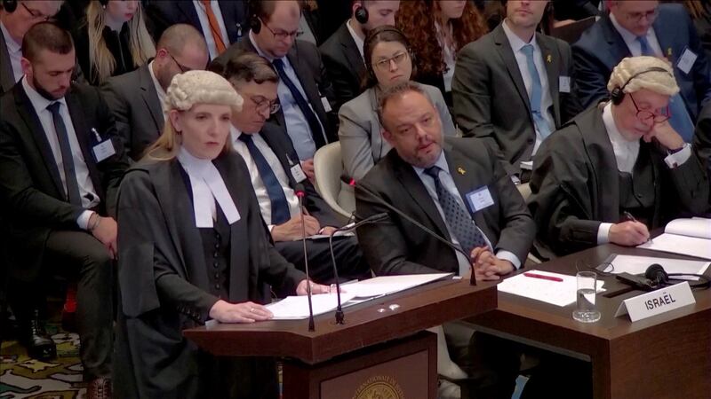 Blinne Ní Ghrálaigh setting out South Africa's case against Israel at the International Court of Justice