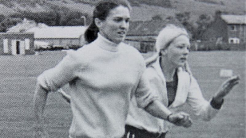 Maeve Kyle training with daughter Shauna.