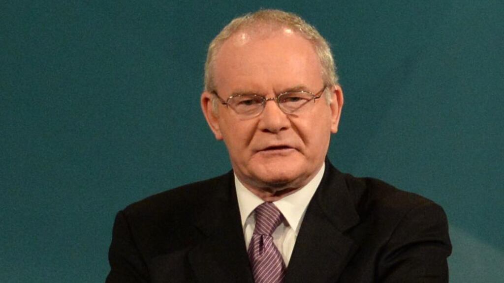Northern Ireland’s Deputy First Minister Martin McGuinness: “It is a serious problem. It is a crisis, it needs to be resolved.” Photograph: Dara Mac Donaill