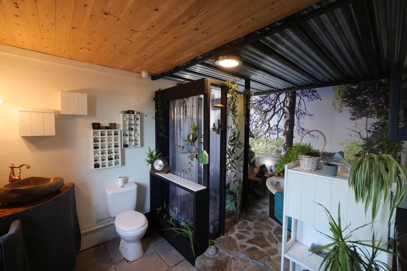 Dillon sacrificed one of the downstairs rooms to give her a big bathroom. 
